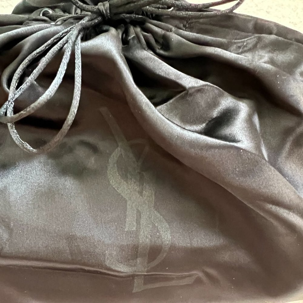 YSL Yves Saint Laurent Black Patent Spiral Clutch Bag Vintage Purse Vintage Rare - Picture 8 of 8